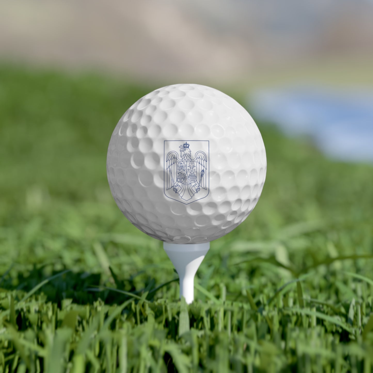 Mingi de golf cu stema României (6x)