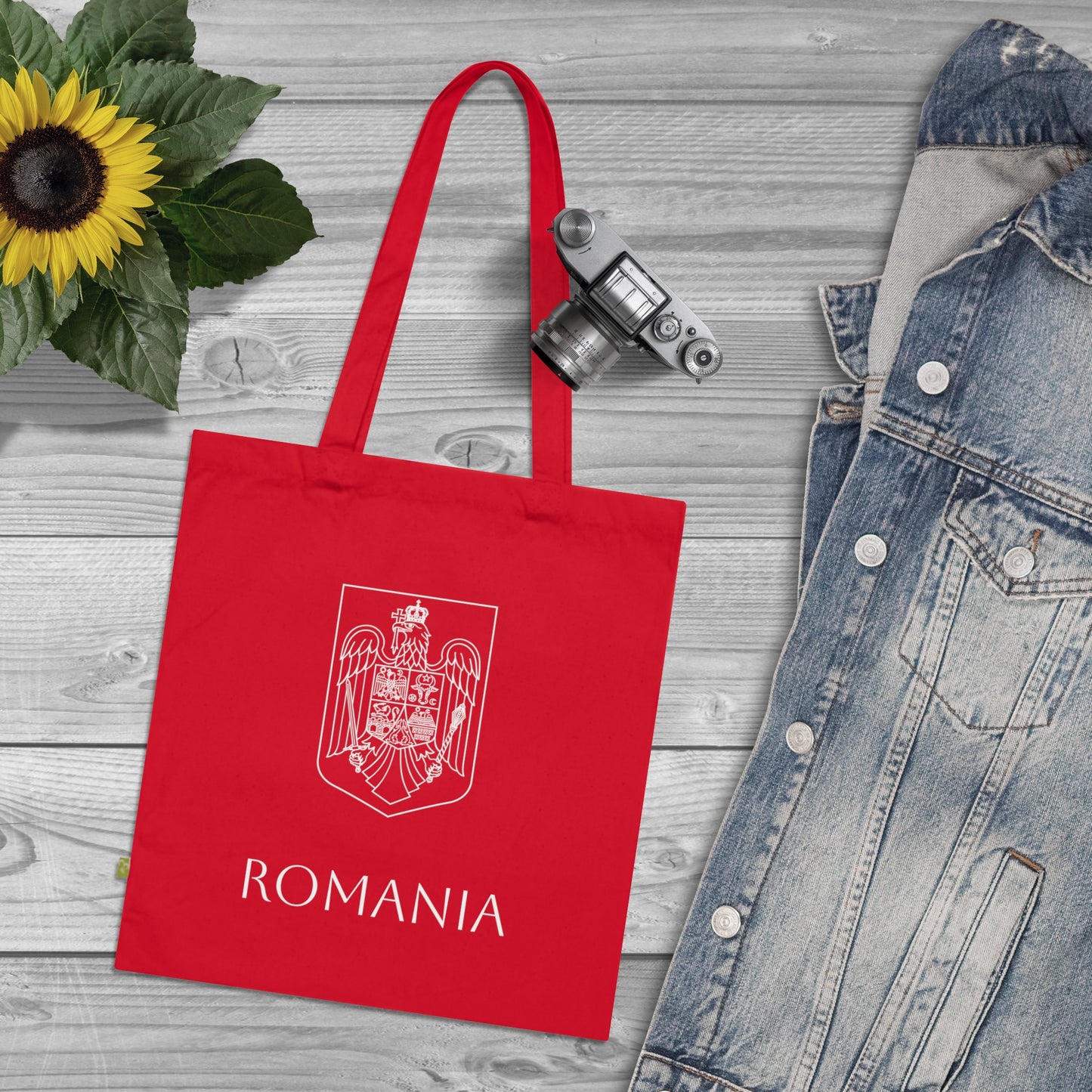 Sacoșă din bumbac cu stema României