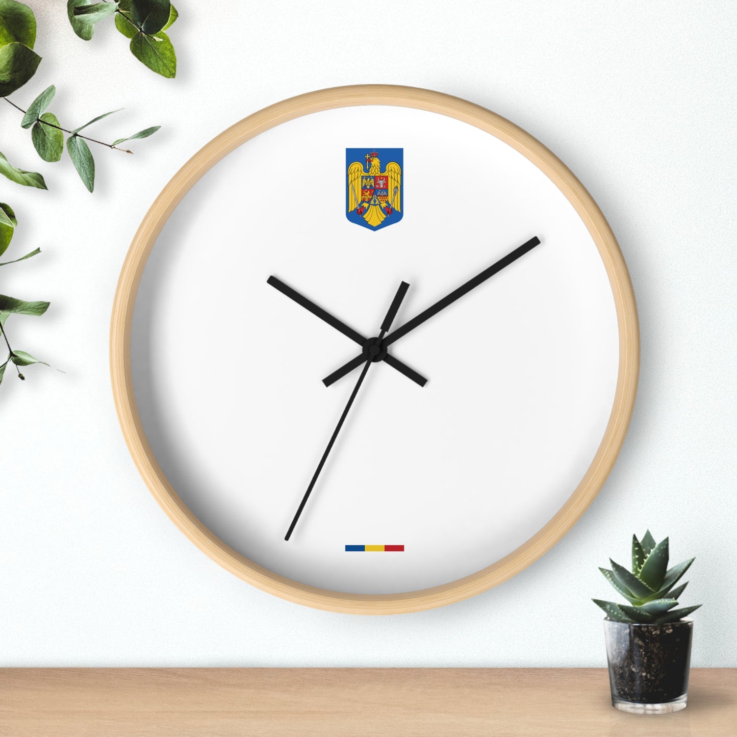 Ceas cu Stema României și tricolor