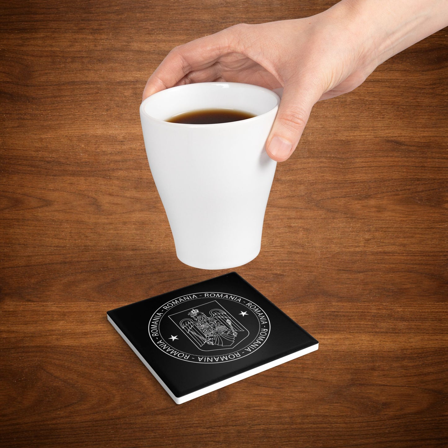 Suport ceramic cu stema României
