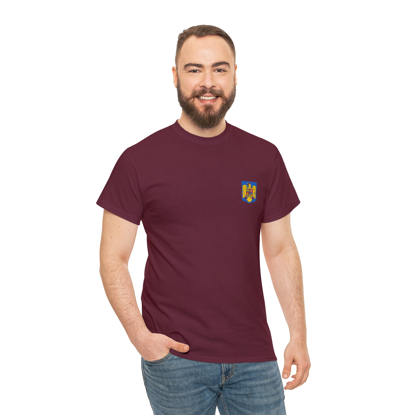 Tricou cu stema Romaniei color