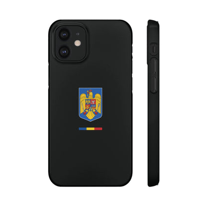 Husă cu stema României (color) și tricolor