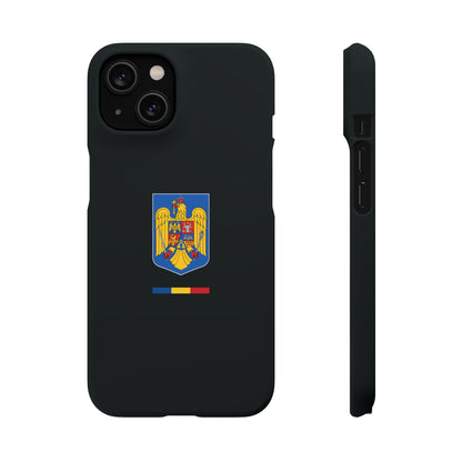 Husă cu stema României (color) și tricolor