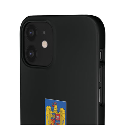 Husă cu stema României (color) și tricolor