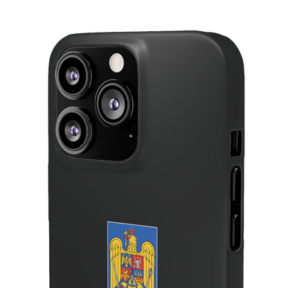 Husă cu stema României (color) și tricolor