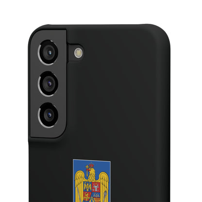 Husă cu stema României (color) și tricolor