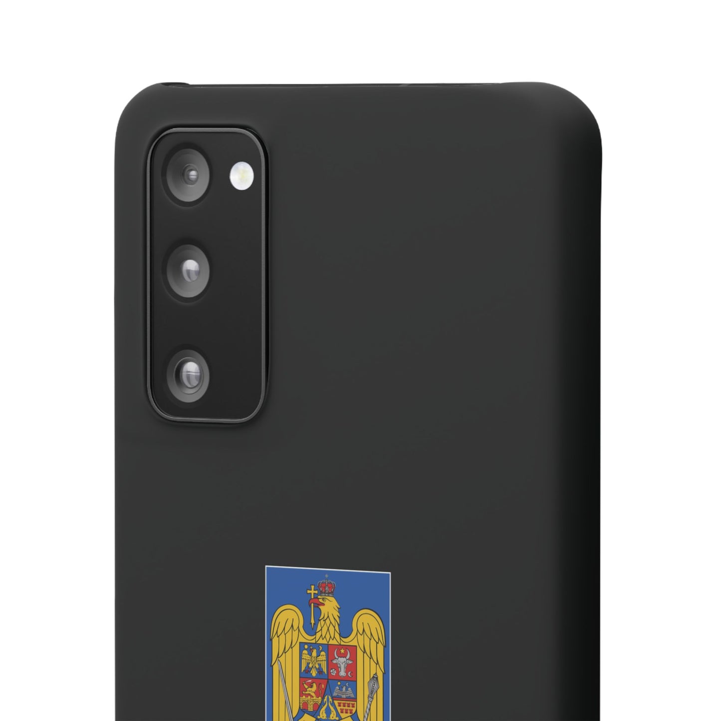 Husă cu stema României (color) și tricolor