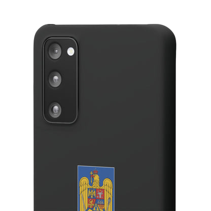 Husă cu stema României (color) și tricolor