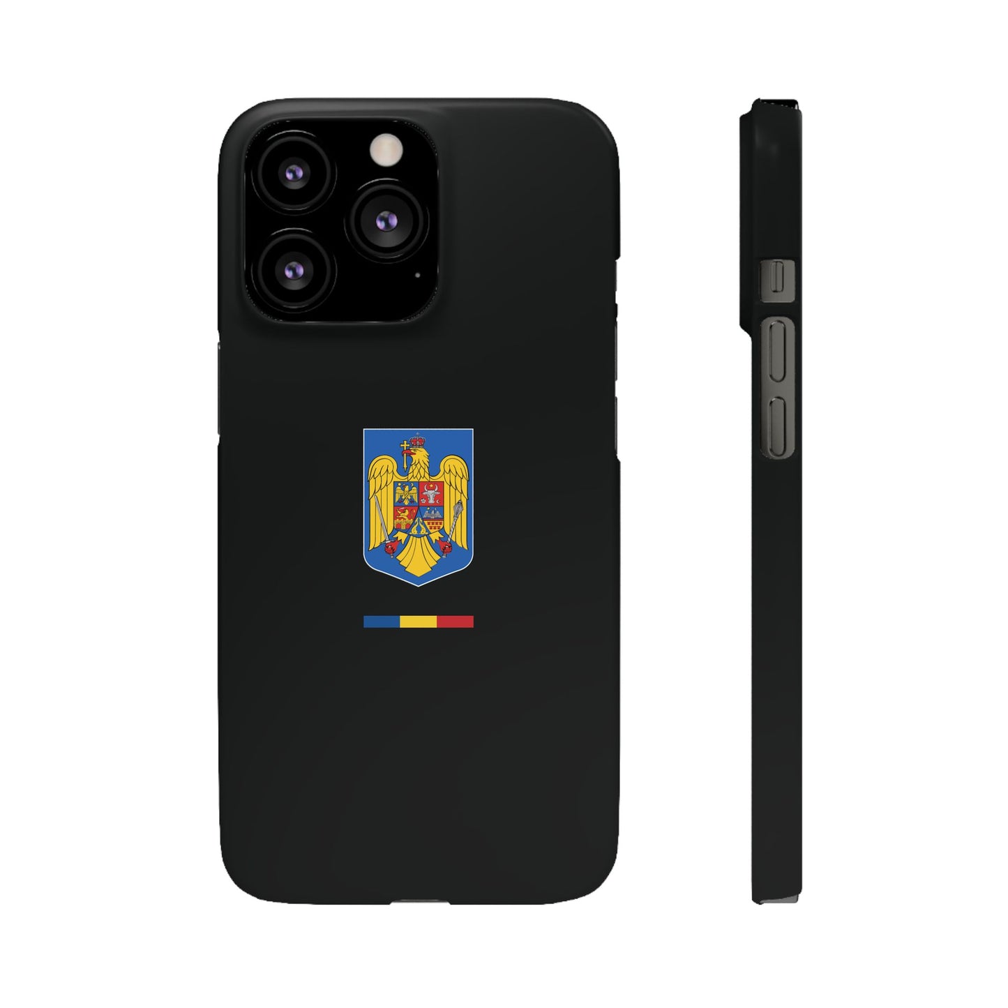 Husă cu stema României (color) și tricolor