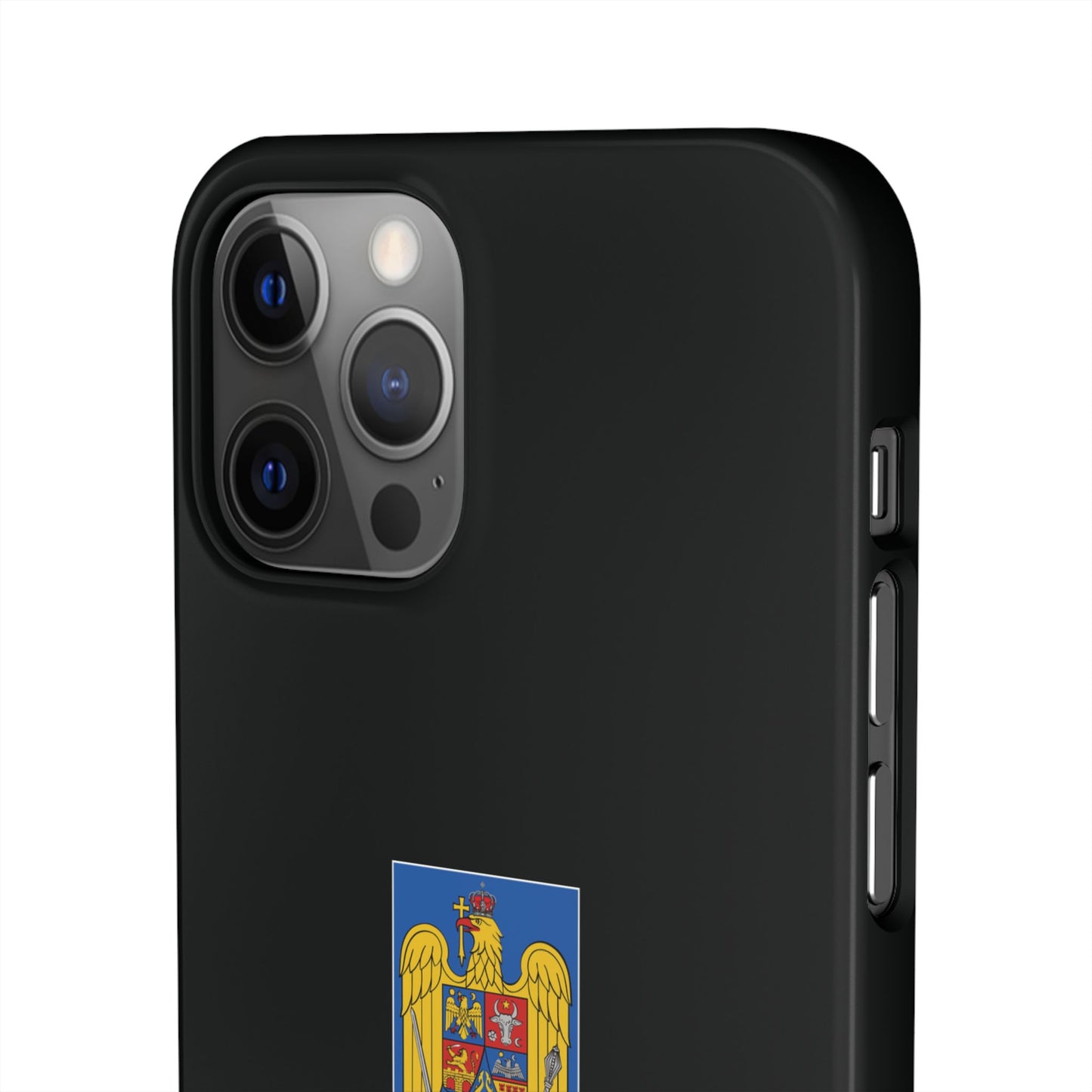 Husă cu stema României (color) și tricolor