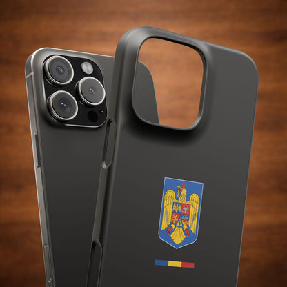 Husă cu stema României (color) și tricolor