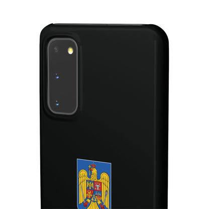 Husă cu stema României (color) și tricolor