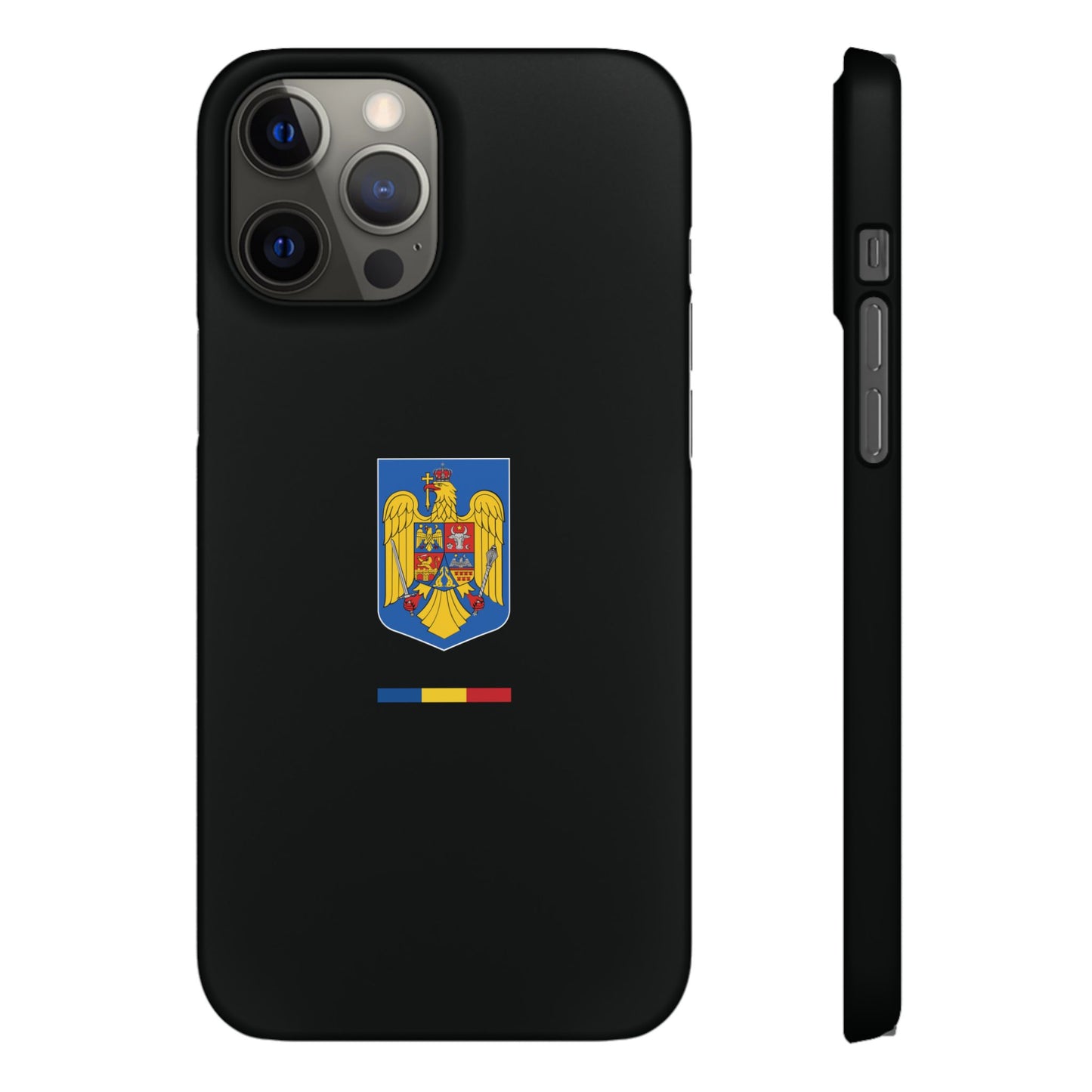 Husă cu stema României (color) și tricolor