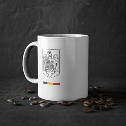 Cana alba - stema si tricolor Romania