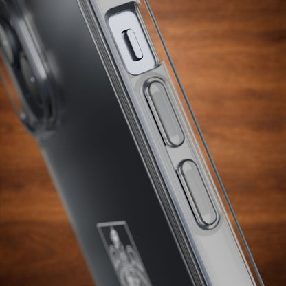 Carcasa transparenta cu stema României (contur alb)