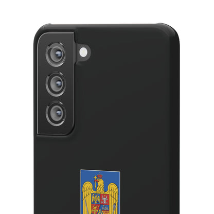 Husă cu stema României (color) și tricolor