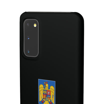 Husă cu stema României (color) și tricolor