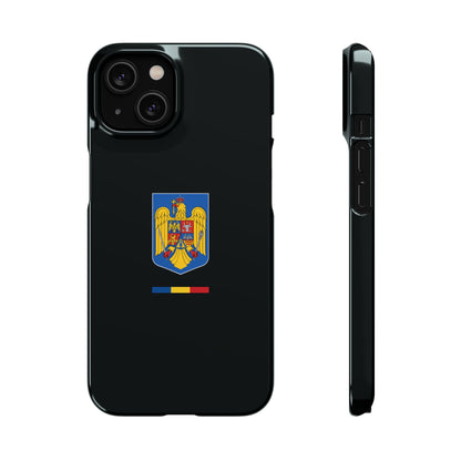 Husă cu stema României (color) și tricolor