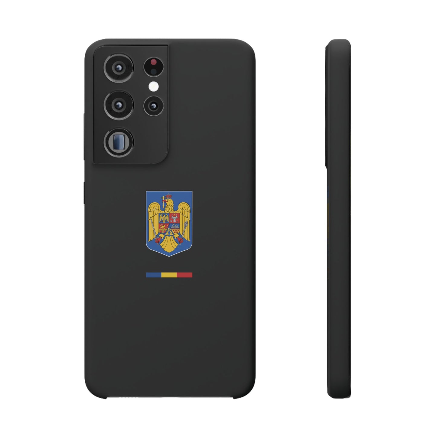 Husă cu stema României (color) și tricolor