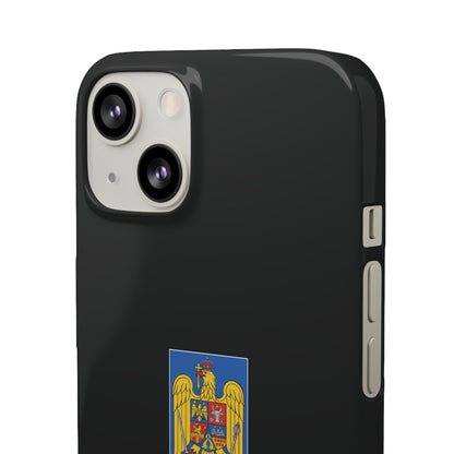 Husă cu stema României (color) și tricolor