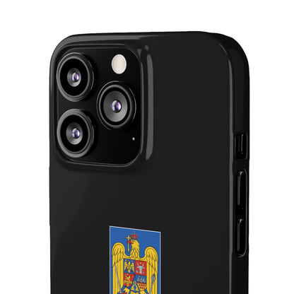 Husă cu stema României (color) și tricolor