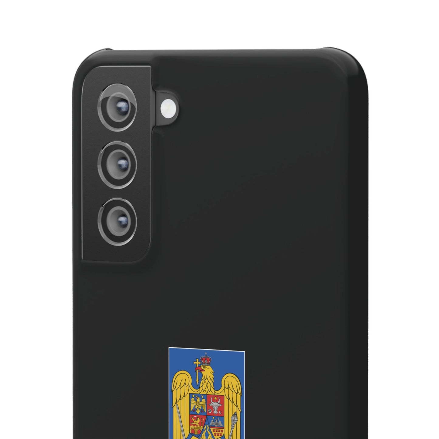 Husă cu stema României (color) și tricolor