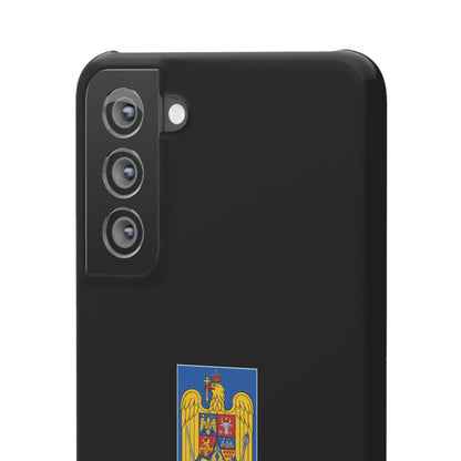 Husă cu stema României (color) și tricolor