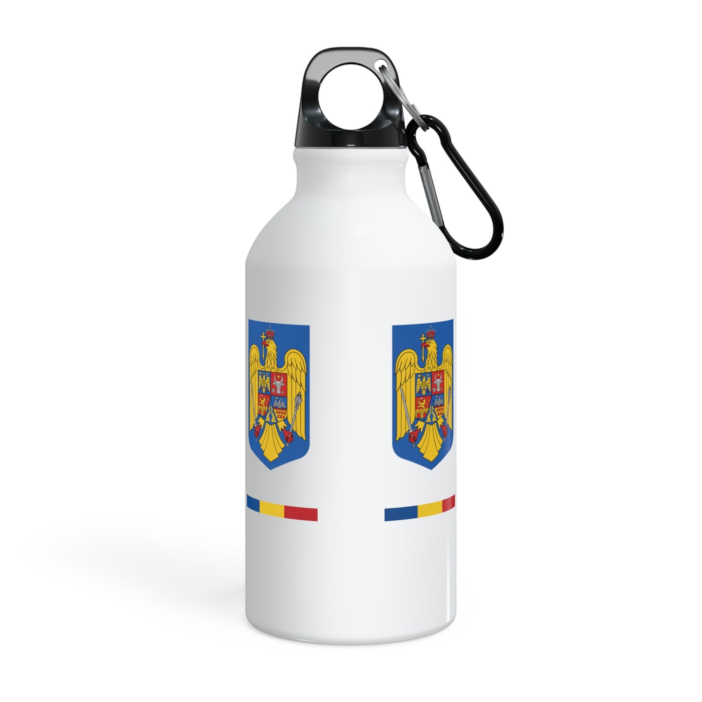 Flacon aluminiu - stemă si tricolor România