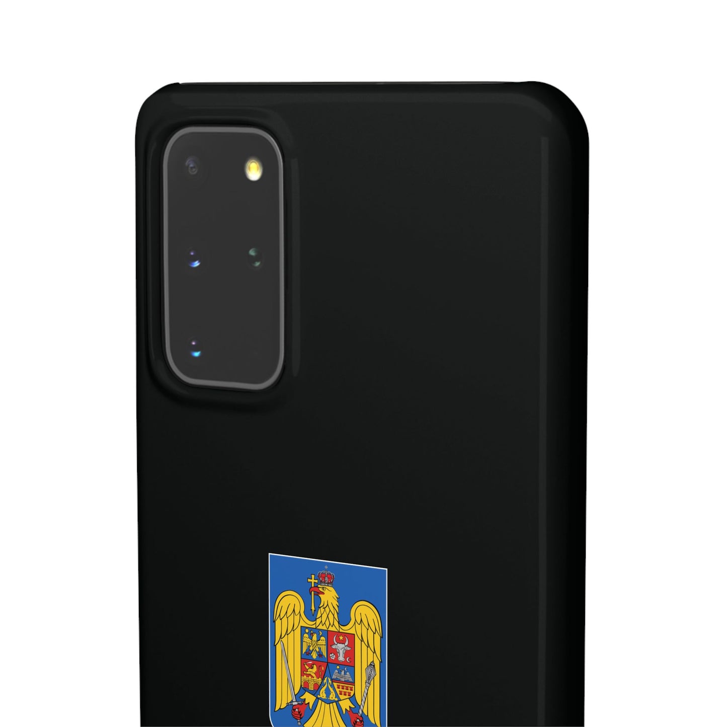 Husă cu stema României (color) și tricolor