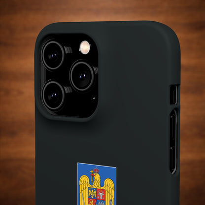 Husă cu stema României (color) și tricolor