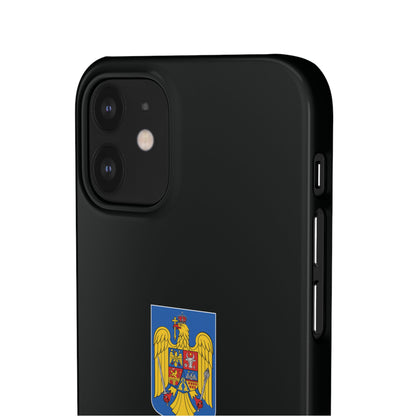 Husă cu stema României (color) și tricolor