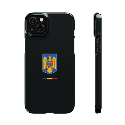 Husă cu stema României (color) și tricolor