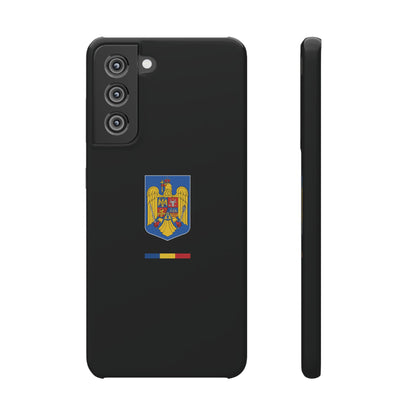 Husă cu stema României (color) și tricolor