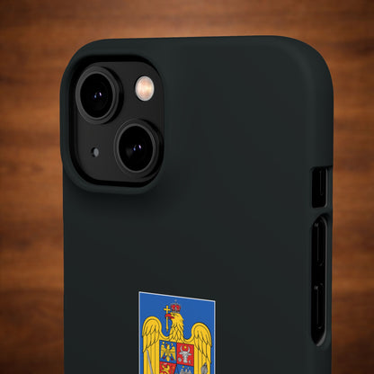 Husă cu stema României (color) și tricolor