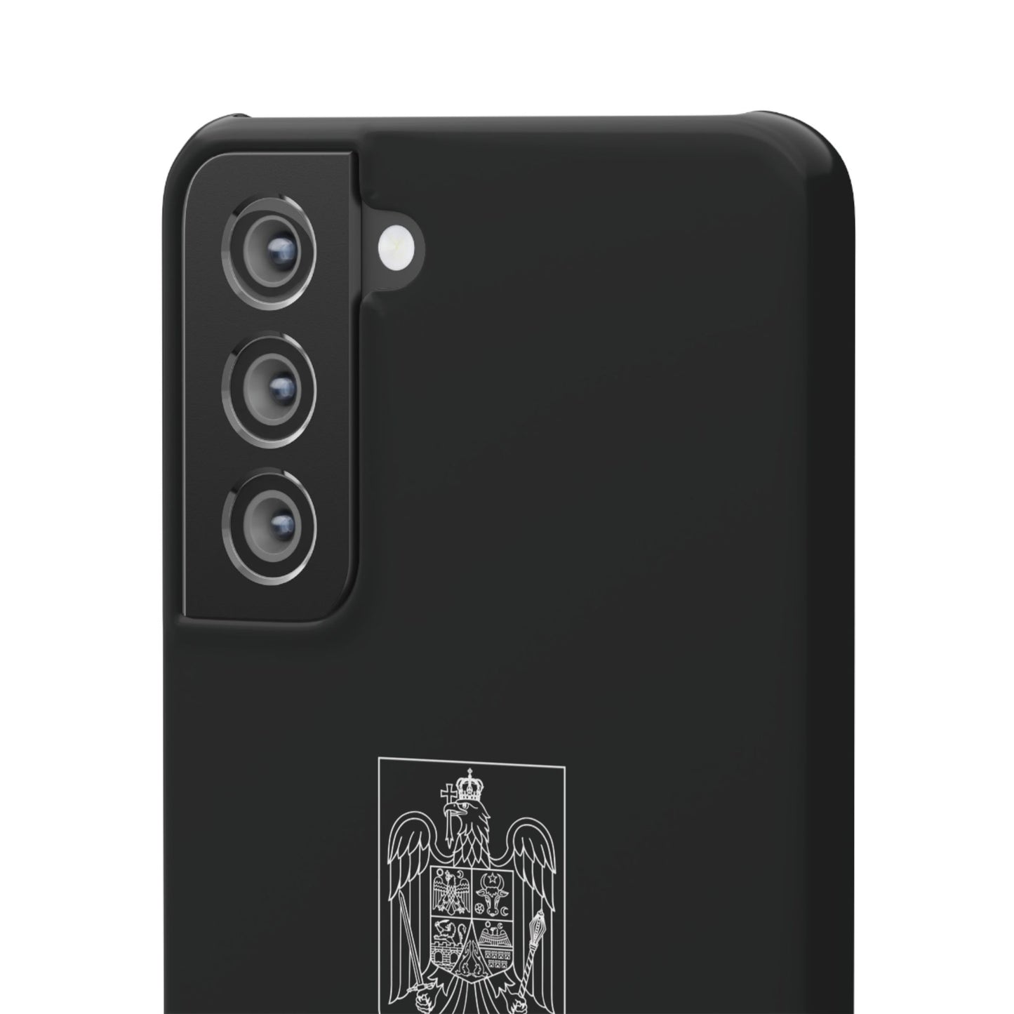 Husă cu stema României alb-negru si tricolor