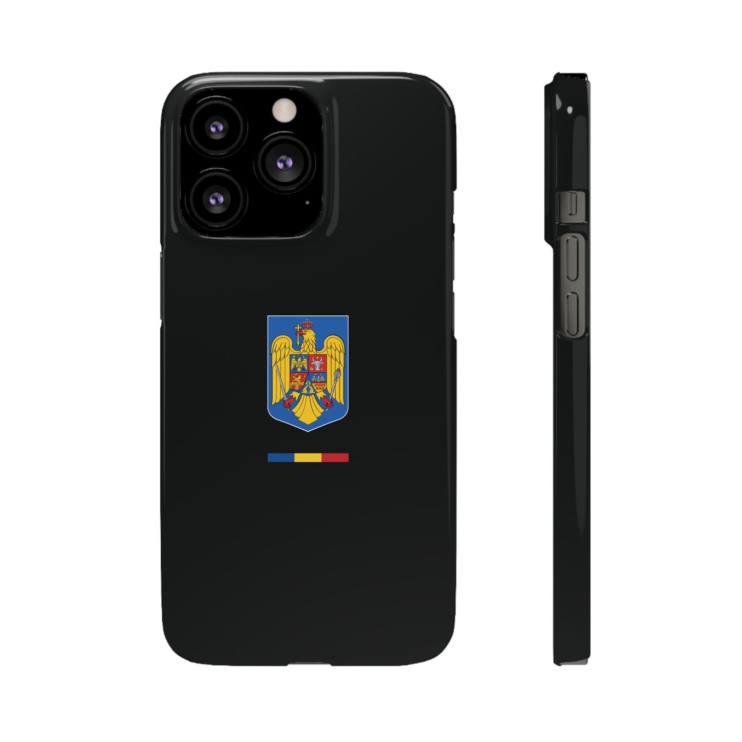 Husă cu stema României (color) și tricolor