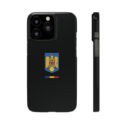 Husă cu stema României (color) și tricolor