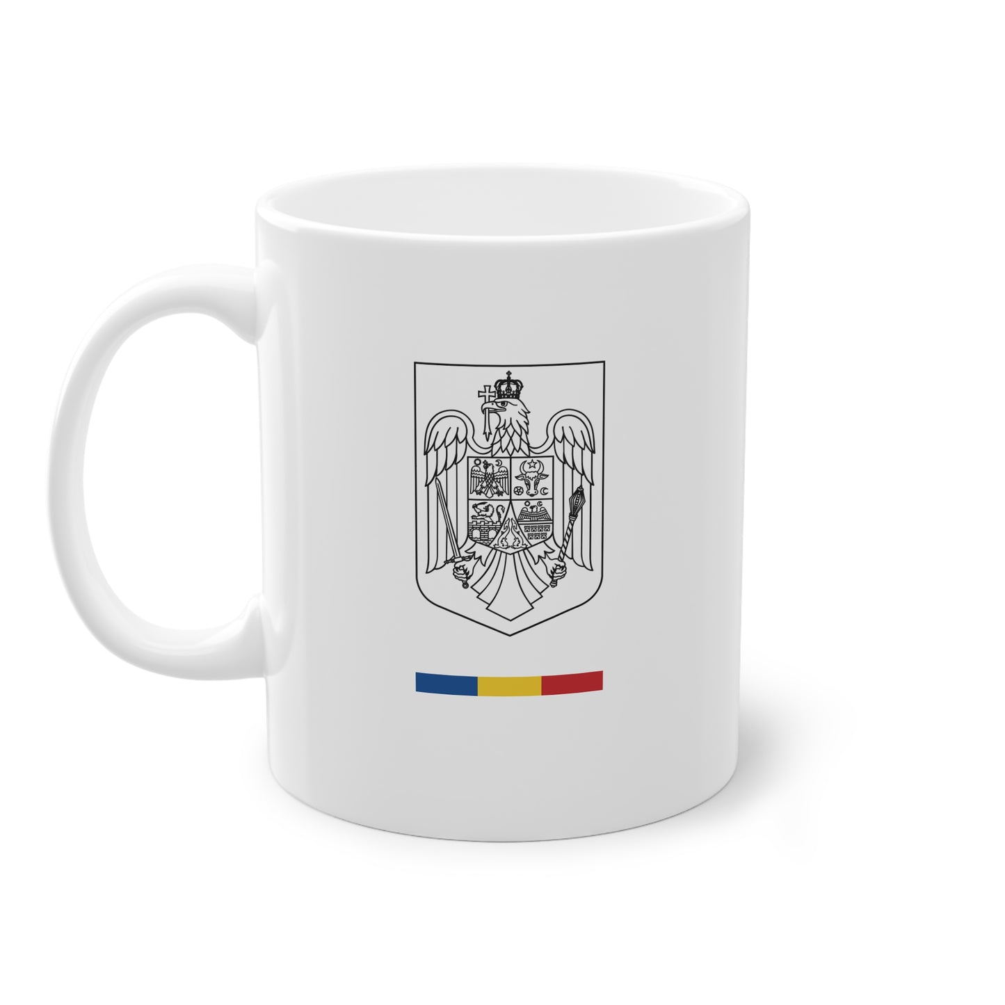 Cana alba - stema si tricolor Romania