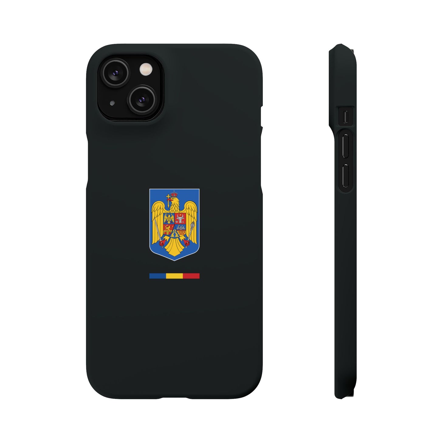 Husă cu stema României (color) și tricolor