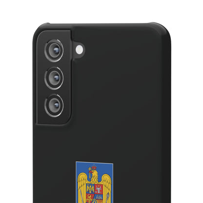 Husă cu stema României (color) și tricolor