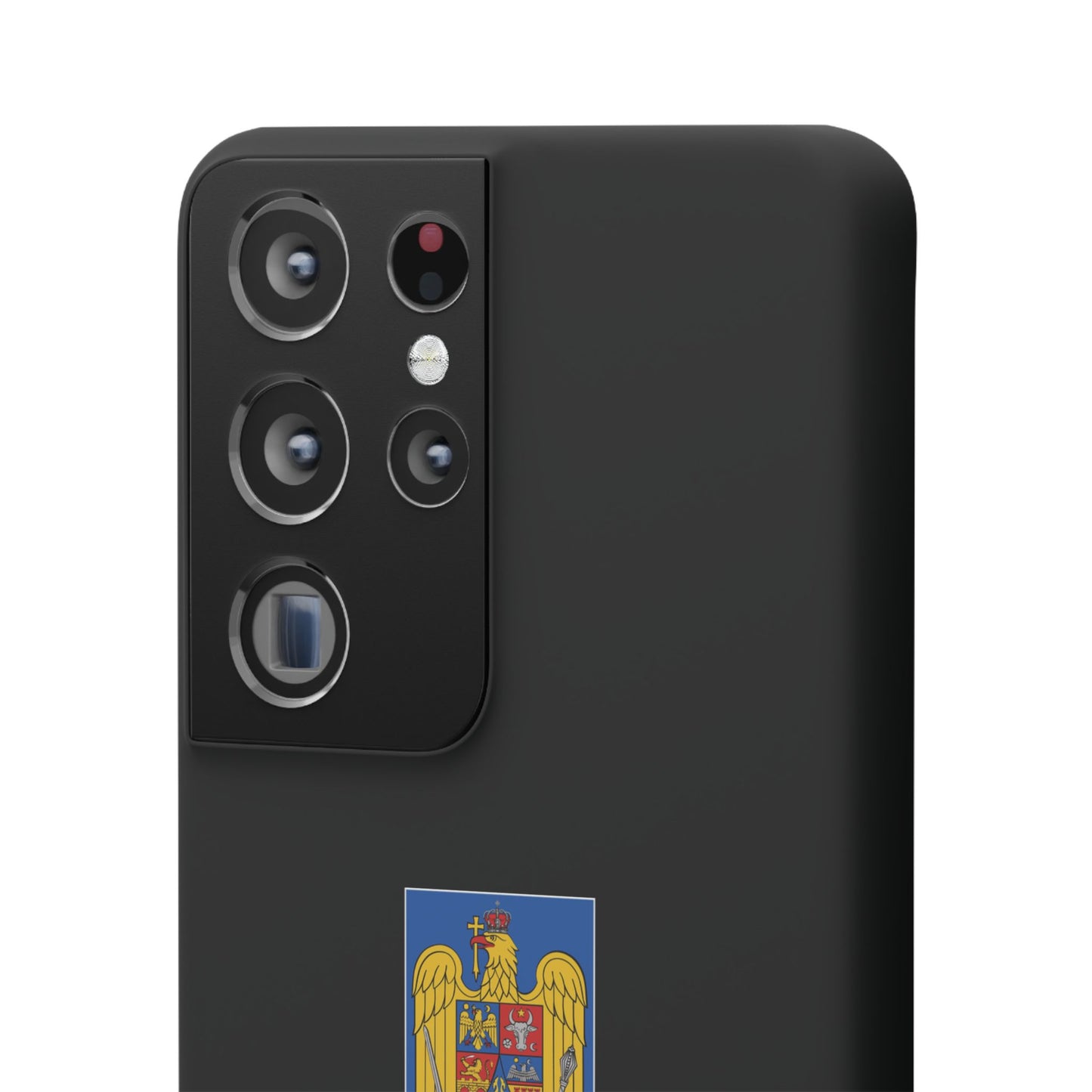 Husă cu stema României (color) și tricolor