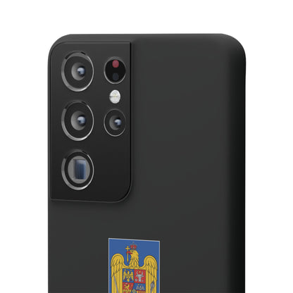 Husă cu stema României (color) și tricolor