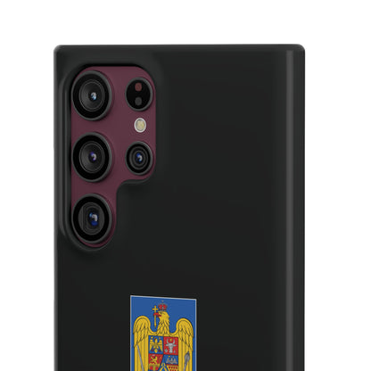 Husă cu stema României (color) și tricolor