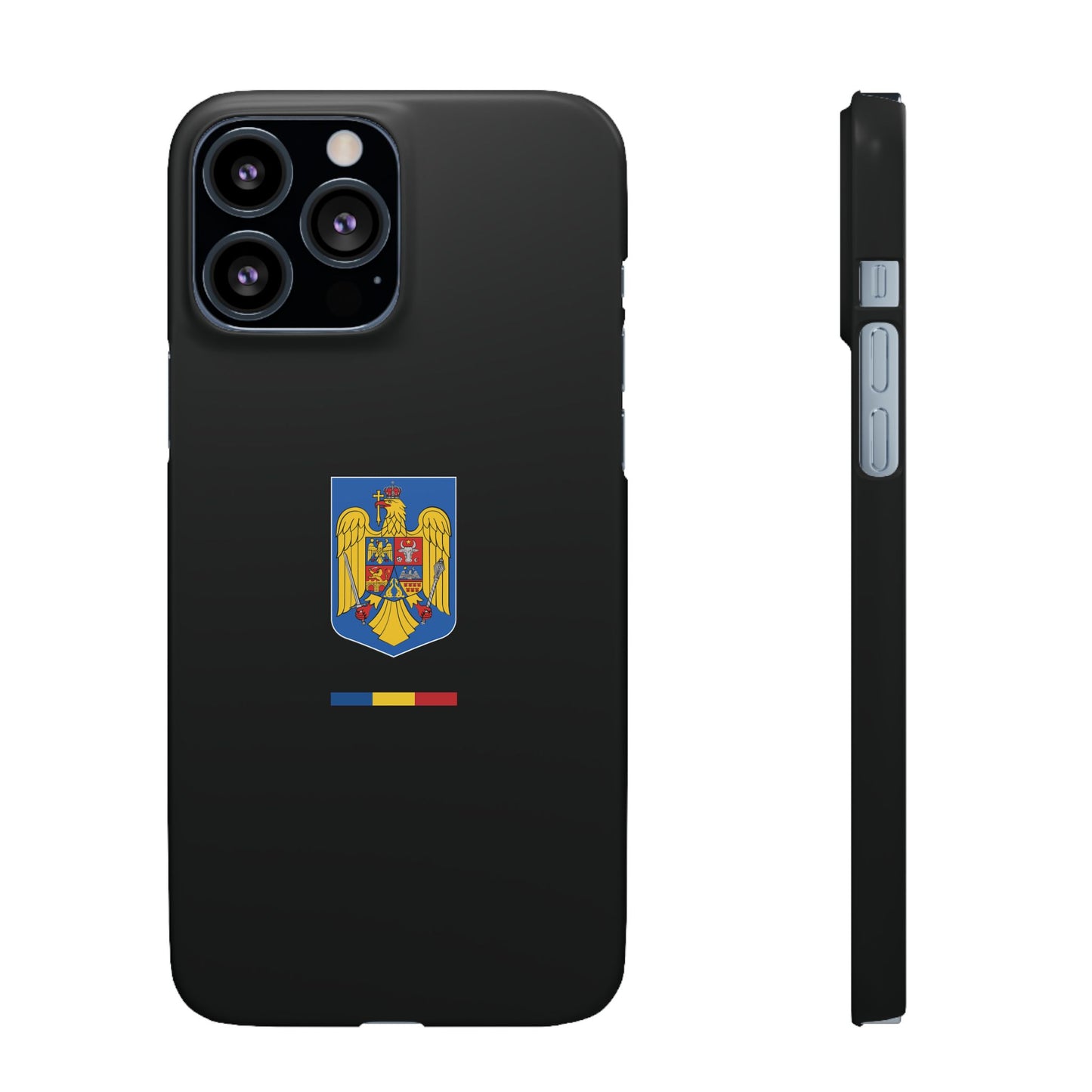 Husă cu stema României (color) și tricolor