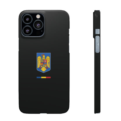 Husă cu stema României (color) și tricolor