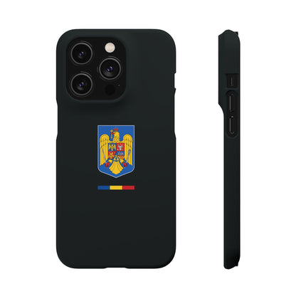 Husă cu stema României (color) și tricolor