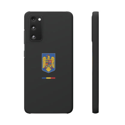 Husă cu stema României (color) și tricolor