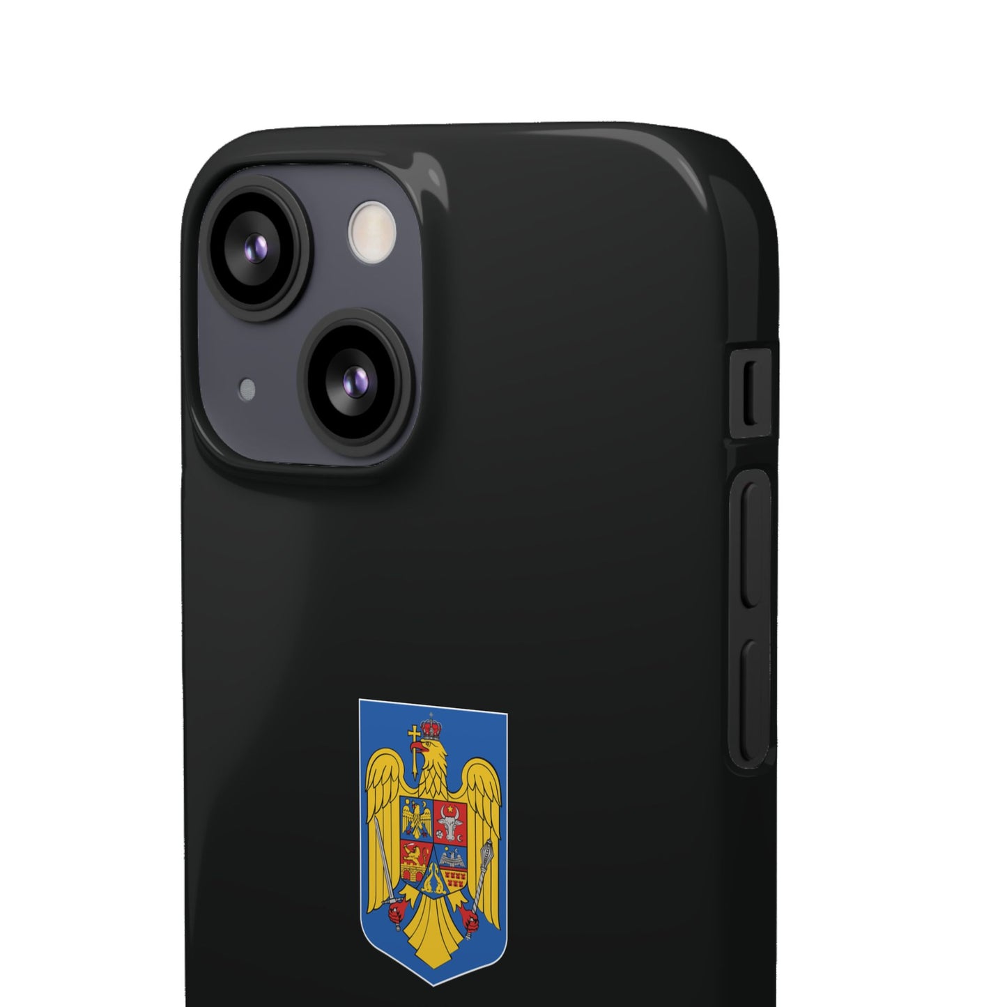 Husă cu stema României (color) și tricolor