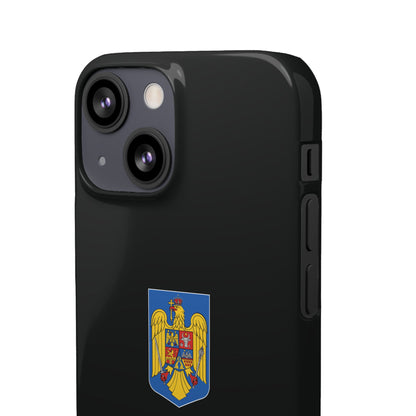 Husă cu stema României (color) și tricolor