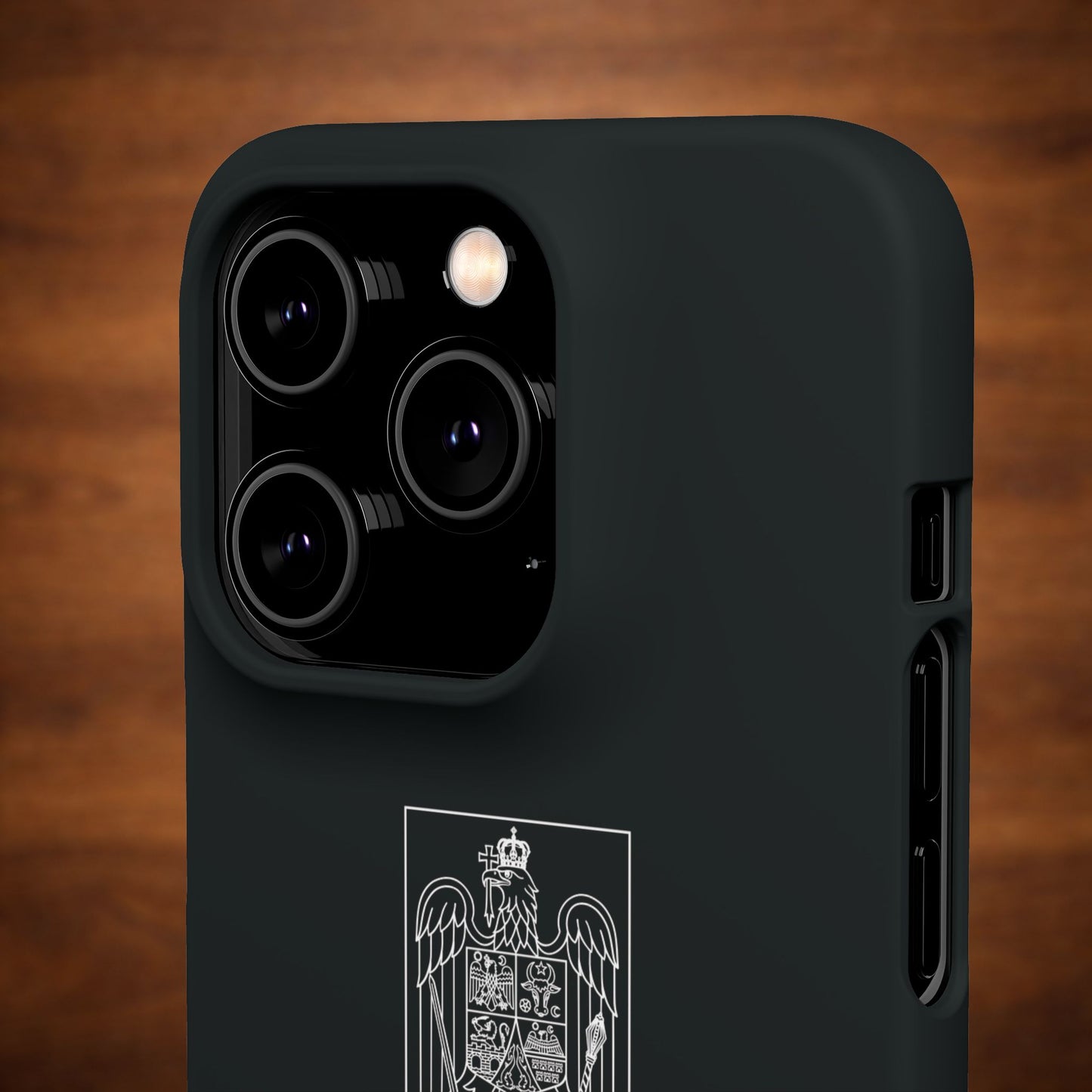 Husă cu stema României alb-negru si tricolor